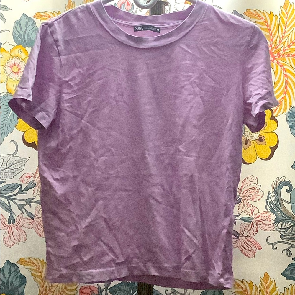 Zara purple shirt